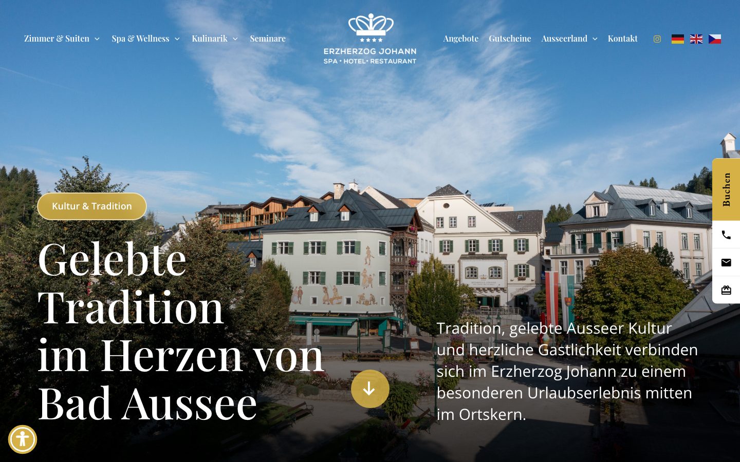 Startseite von erzherzogjohann.at